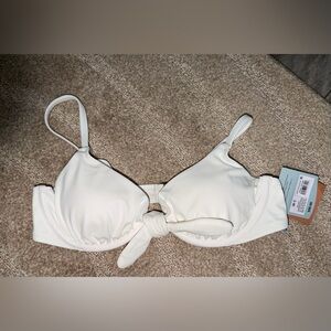 Target White Tie-Front Bikini Top (Shade & Shore)